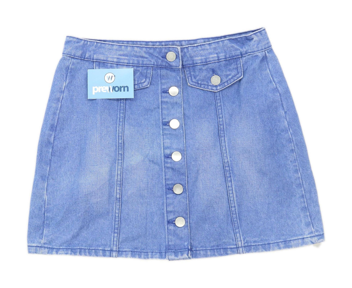 Denim Co Womens Size 12 Denim Blue Skirt (Regular)