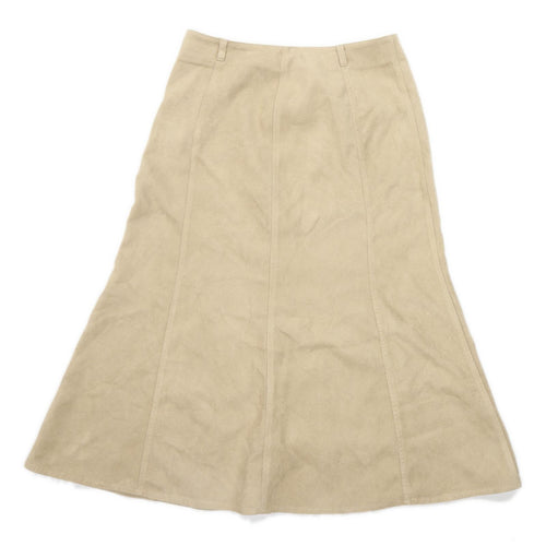 Marks & Spencer Womens Size 14 Beige Flare Skirt (Regular)