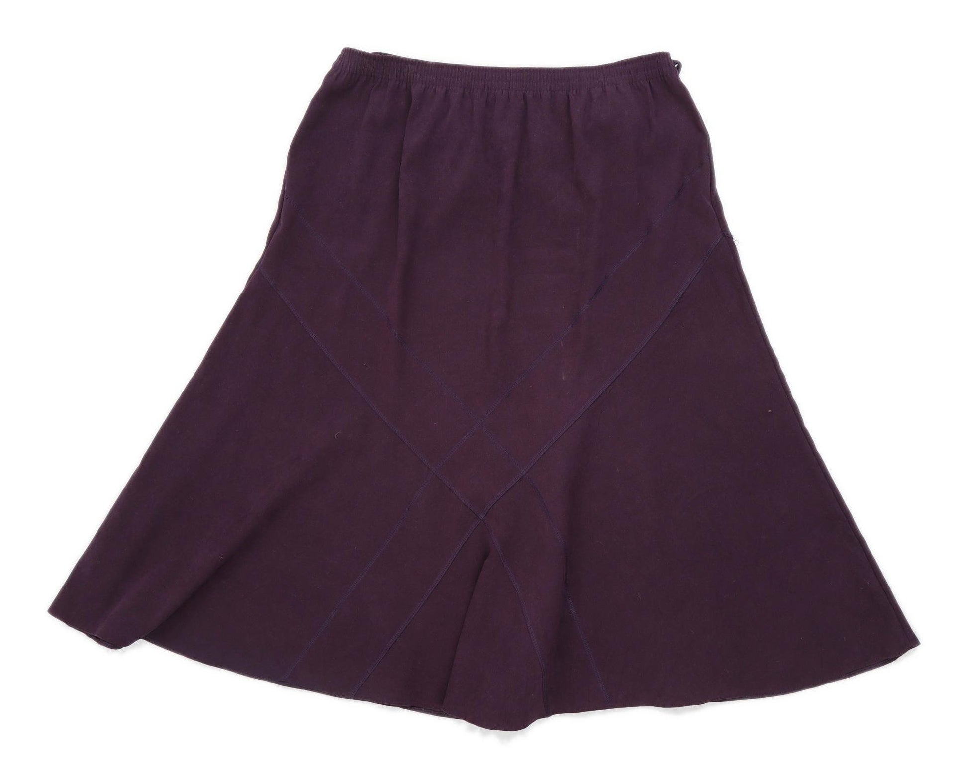 Womens Purple Flare Skirt
