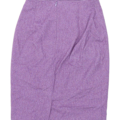 Hammer Womens Size 12 Wool Blend Purple Skirt (Regular)