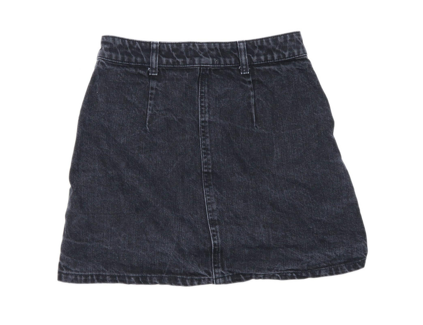 Miss Selfridge Womens Size 8 Cotton Black Skirt (Regular)