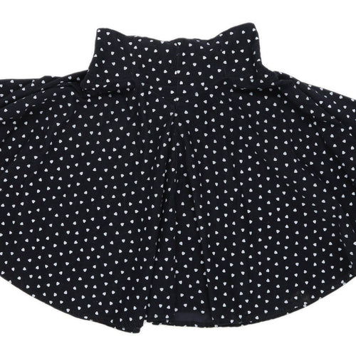 Motel Womens Size 10 Corduroy Black Flare Skirt (Regular)
