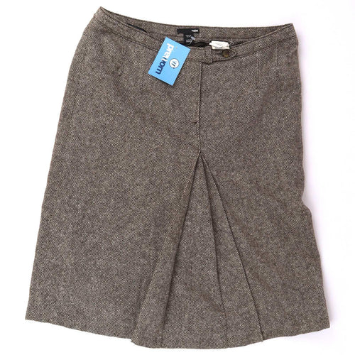 H&M Womens Size 14 Brown Skirt (Regular)