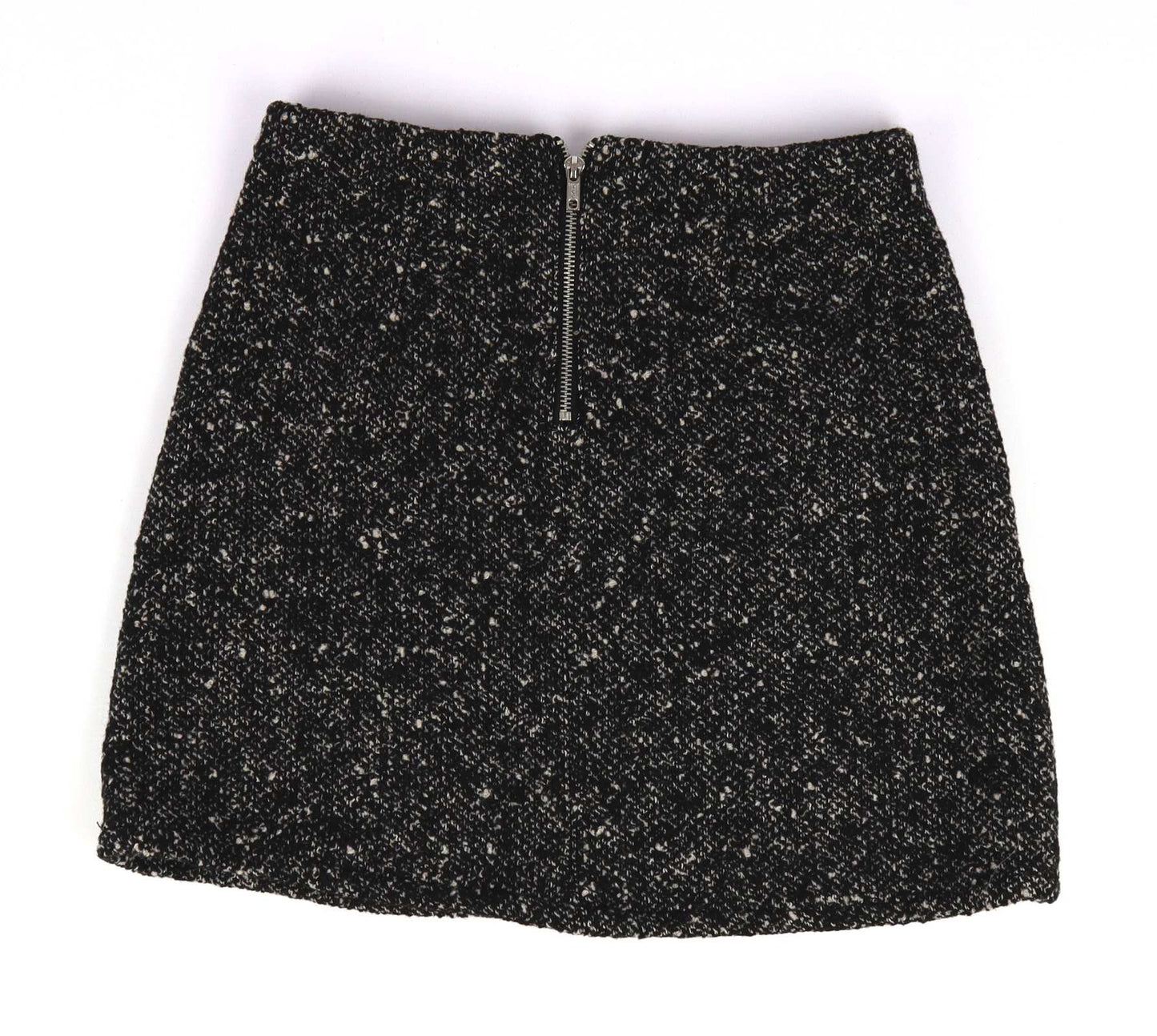 Firetrap Womens Size S Grey Wool Blend Mini Skirt (Regular)