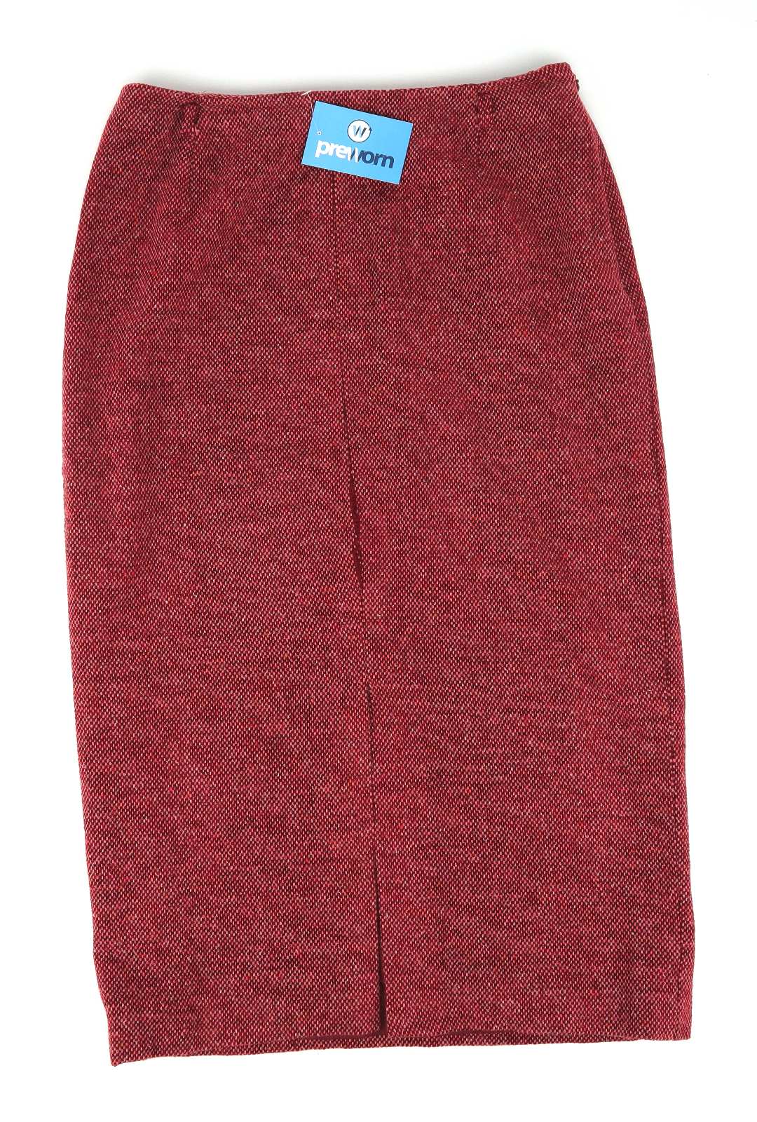 Alex & Co Womens Size 14 Red Textured Split Front Skirt (Regular)