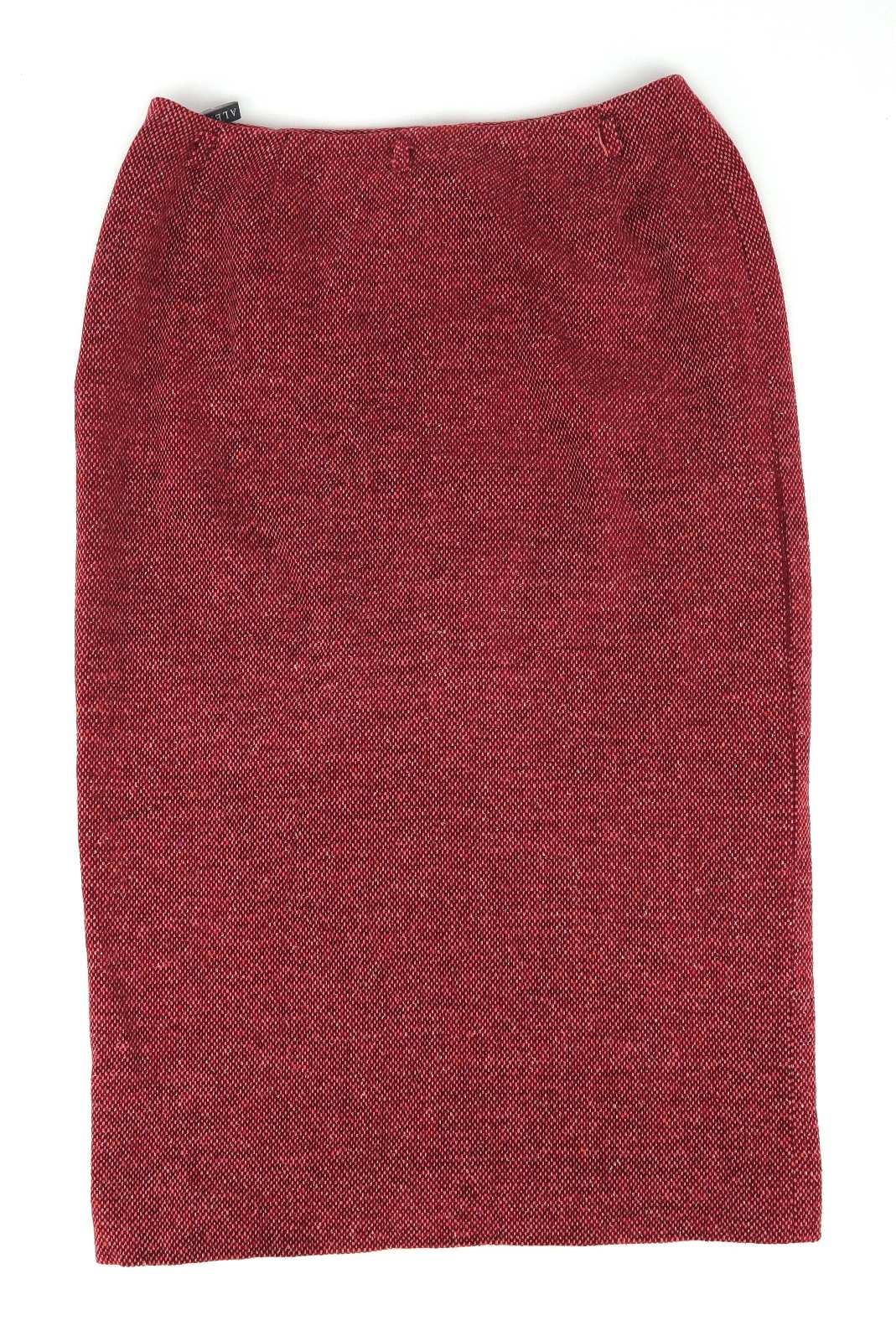 Alex & Co Womens Size 14 Red Textured Split Front Skirt (Regular)