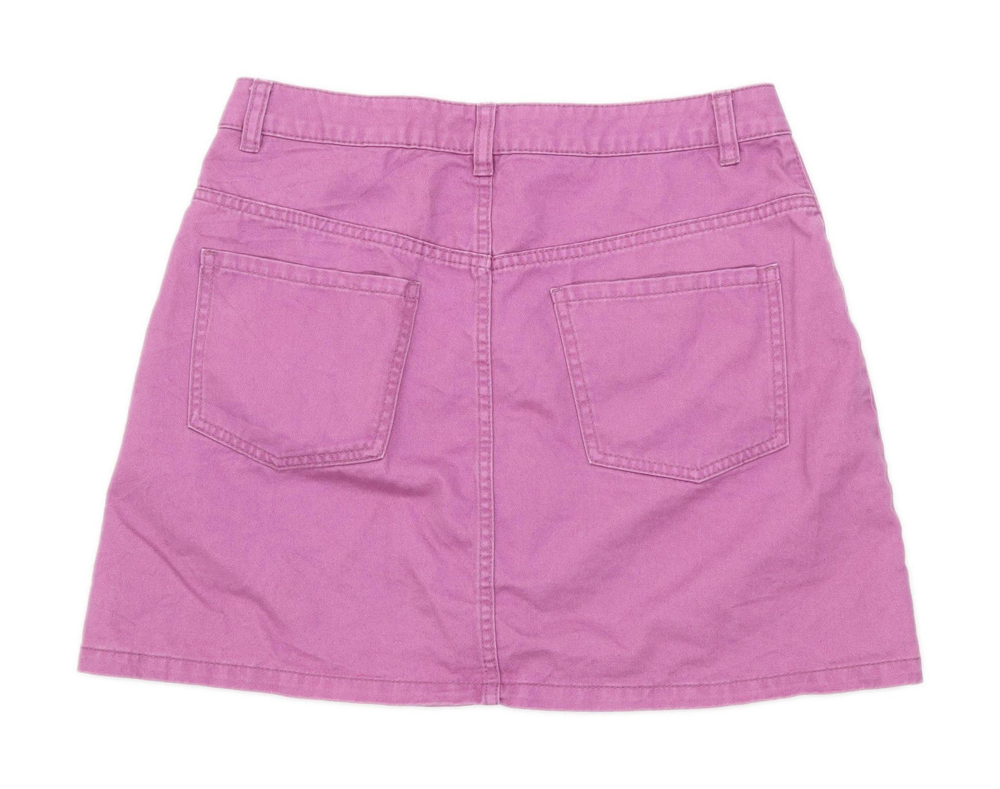 MTWTFSS Weekday Womens Size S Cotton Pink Skirt (Regular)