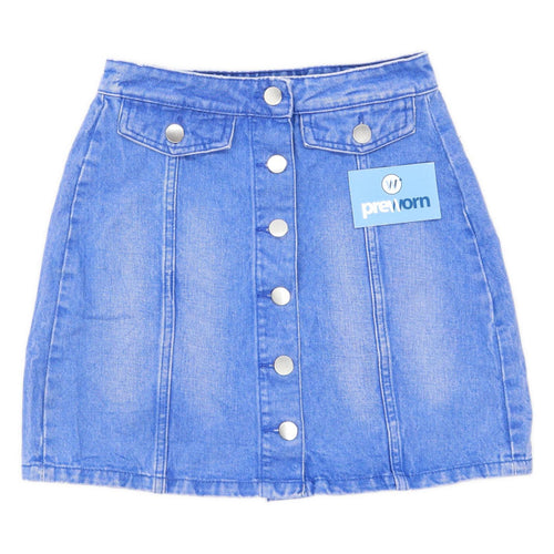 Denim Co Womens Size 8 Denim Blue Skirt (Regular)