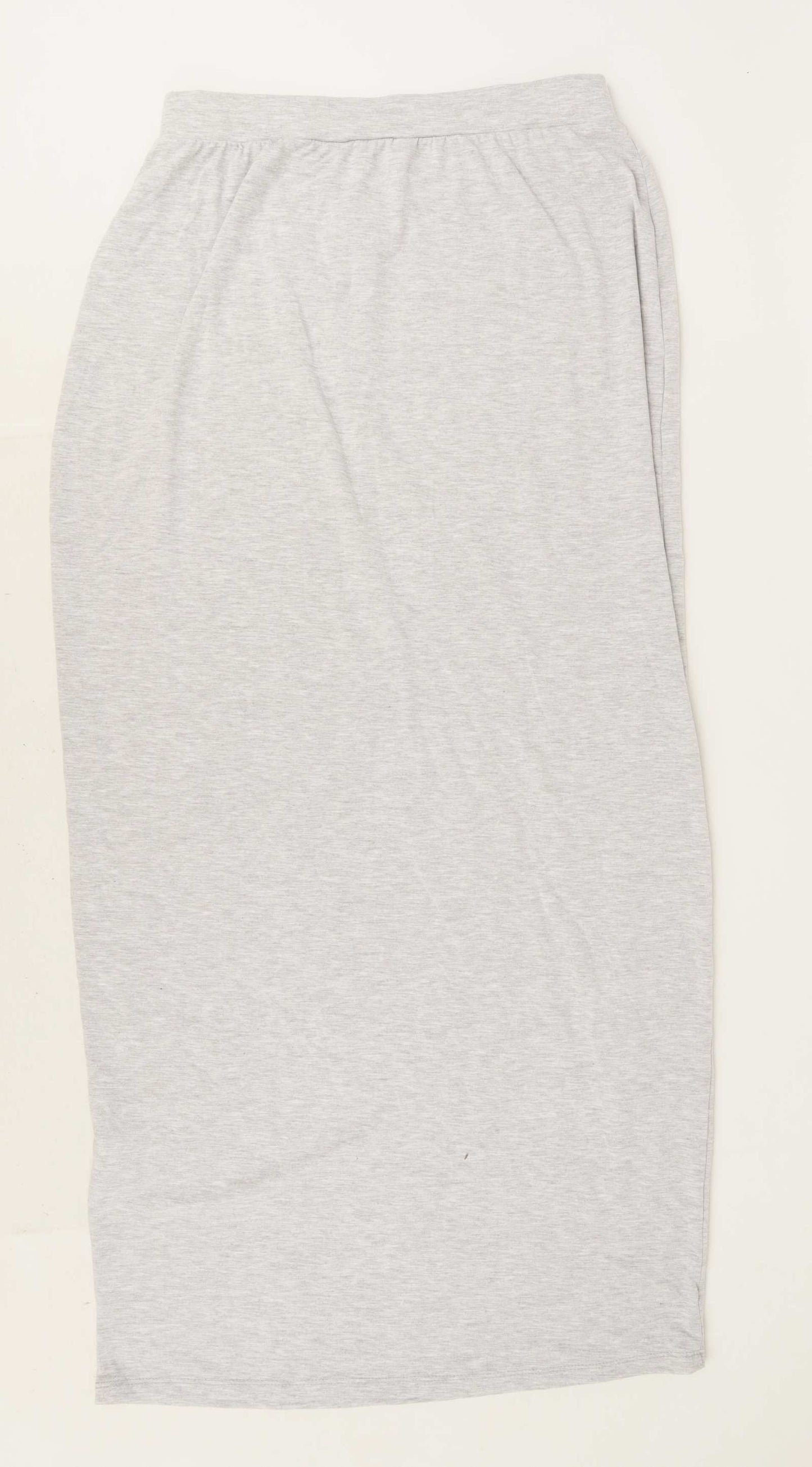 Be You Womens Size 12 Grey Elasticated Waist Skirt (Regular)