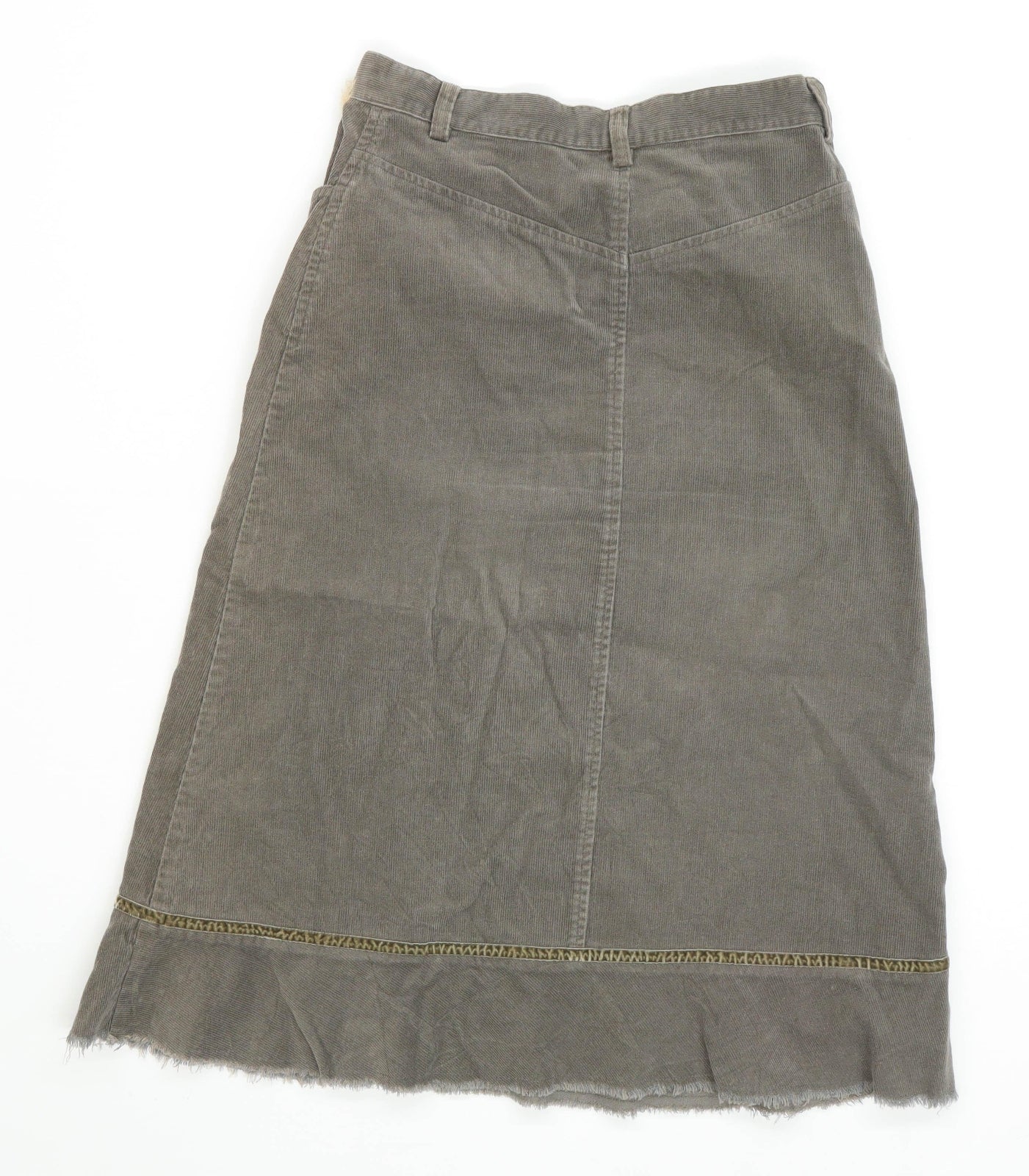 Jigsaw Womens Size 8 Cotton Brown Skirt (Regular)