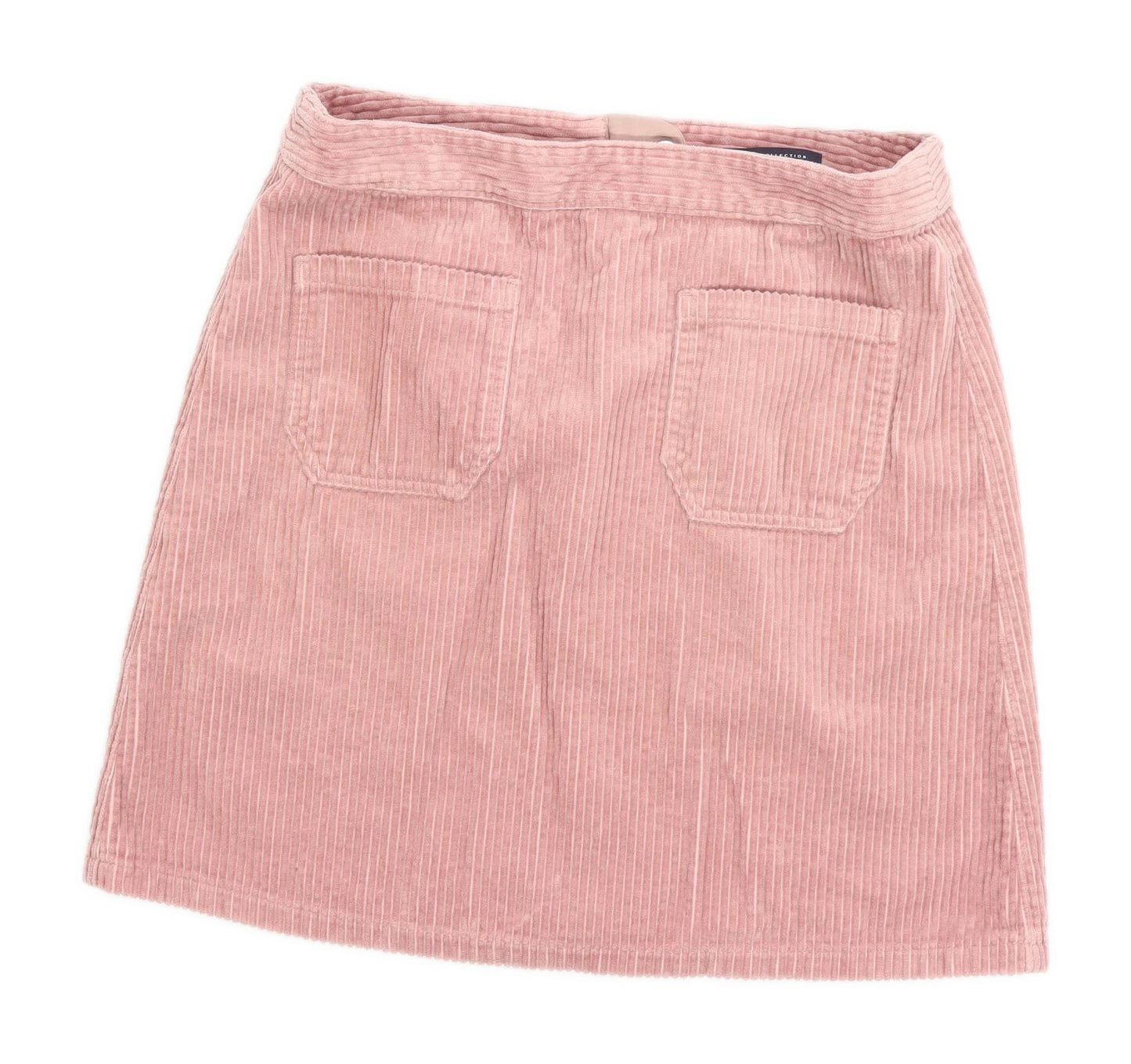 M&Co Womens Size W30 Corduroy Pink Skirt (Regular)