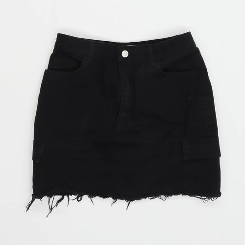 Denim Co Womens Size 10 Denim Black A-Line Skirt (Regular)