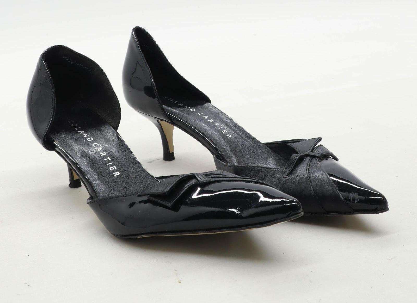 Roland Cartier Womens EU Size 38 Black Heels