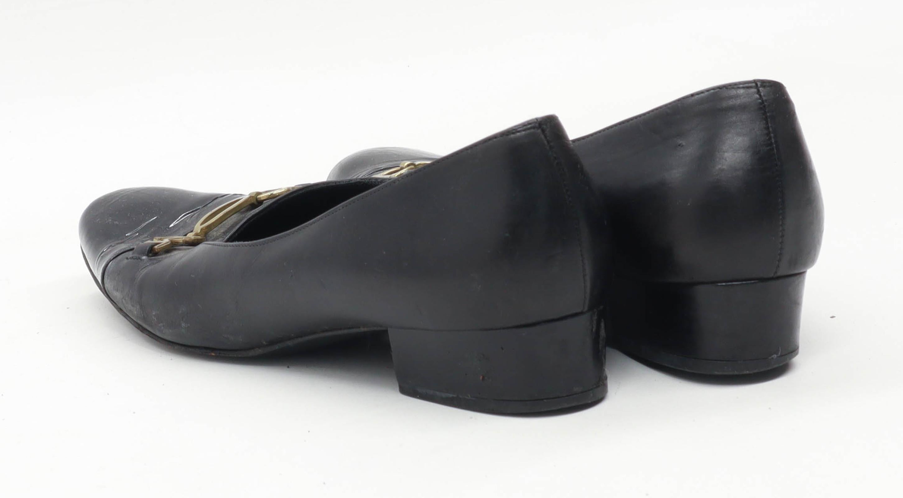 Bruno Magli Womens EU Size 35 Black Leather Shoes Preworn Ltd