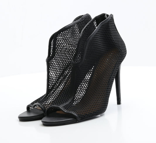 NEXT Womens Black  Polyester Platform Heel 5.5 EUR 38.5
