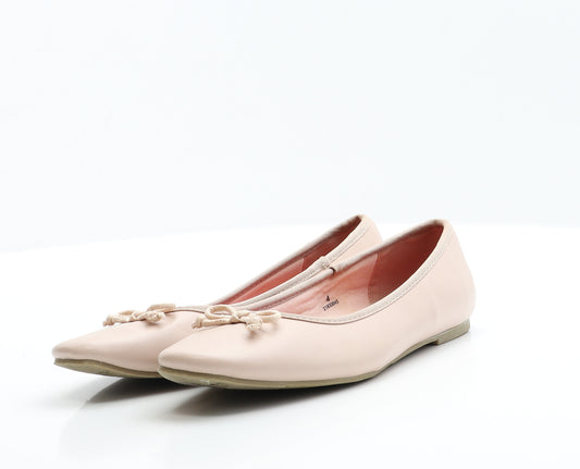Marks and Spencer Womens Pink  Polyester Ballet Flat 4