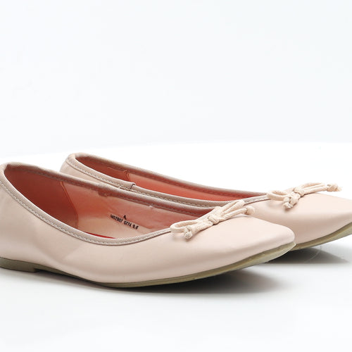 Marks and Spencer Womens Pink  Polyester Ballet Flat 4