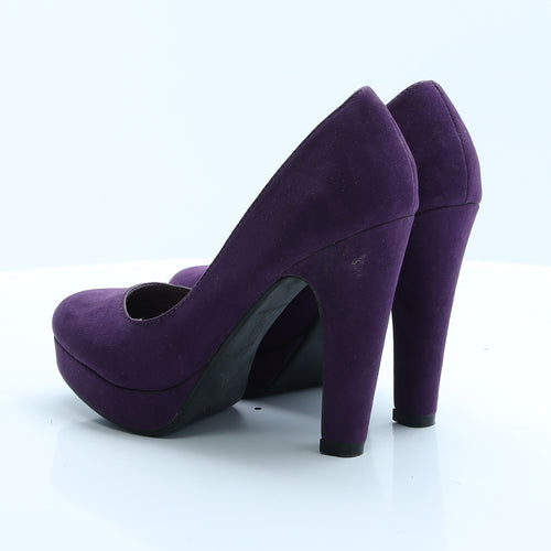 New Look Womens Purple  Polyester Platform Heel 4 EUR 37