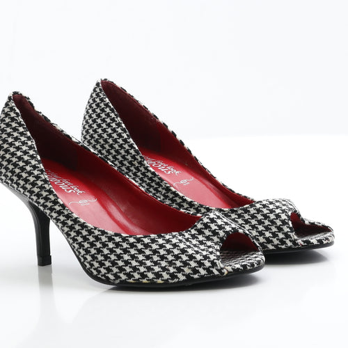 New Look Womens Multicoloured Houndstooth Polyester Court Heel 5 EUR 38