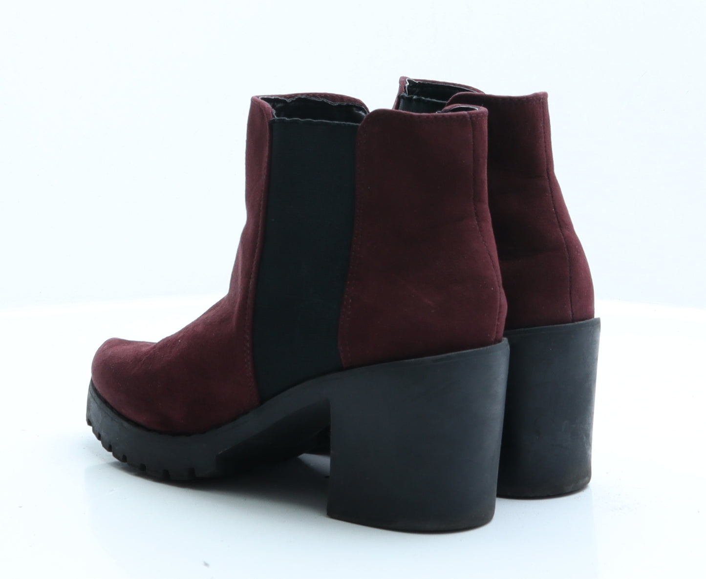 New Look Womens Red  Suede Chelsea Boot 6 EUR 39