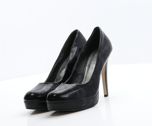 Dorothy Perkins Womens Black  Patent Leather Court Heel 5