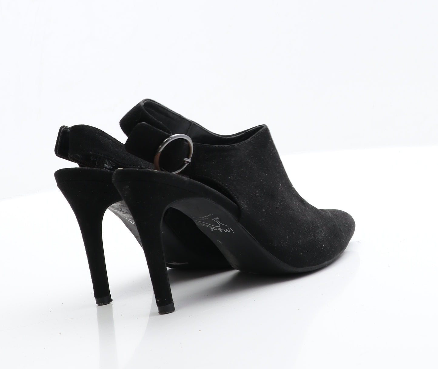 Marks and Spencer Womens Black  Faux Suede Slingback Heel 3