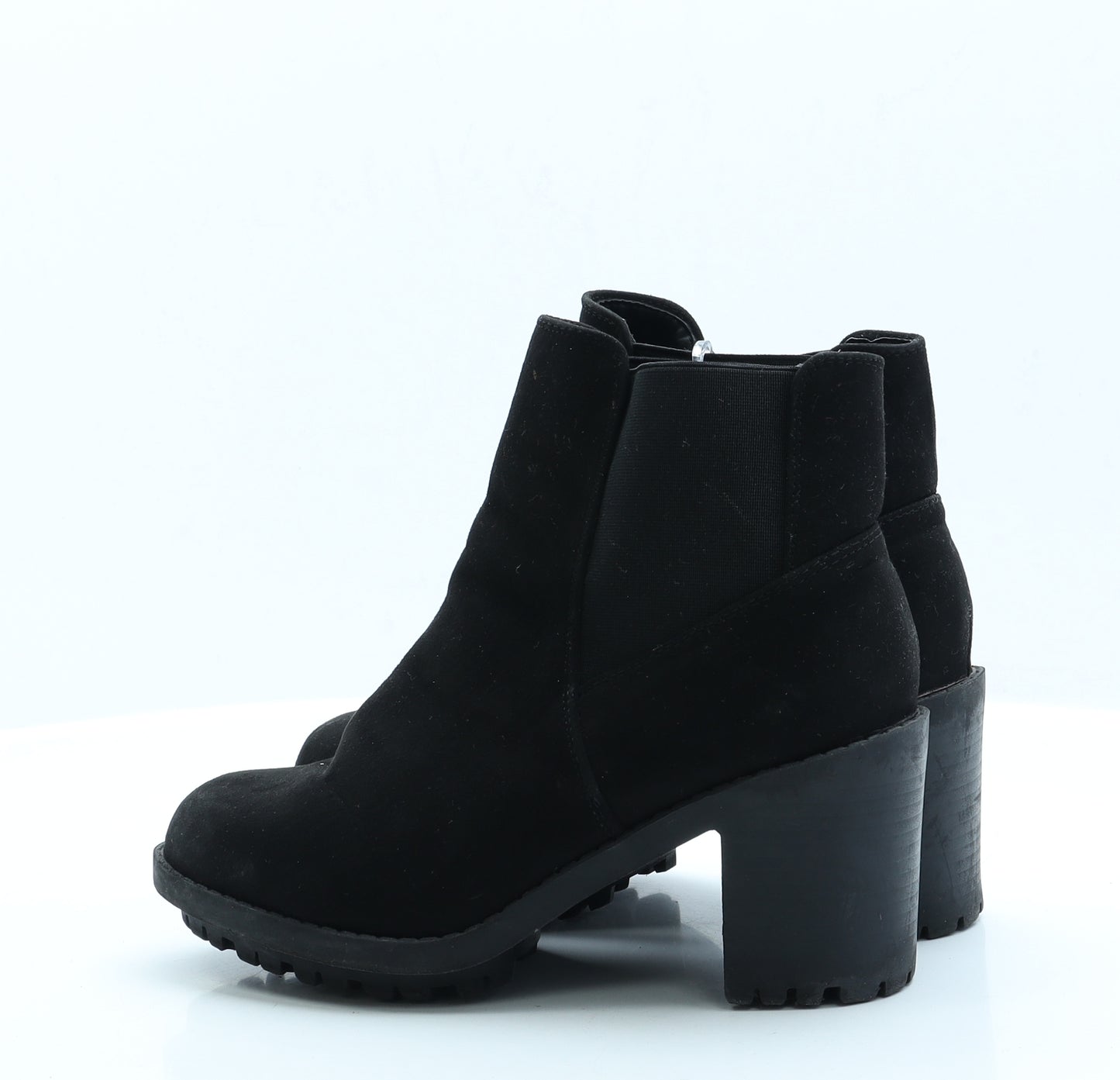 New Look Womens Black  Faux Suede Bootie Boot UK 6 EUR 39