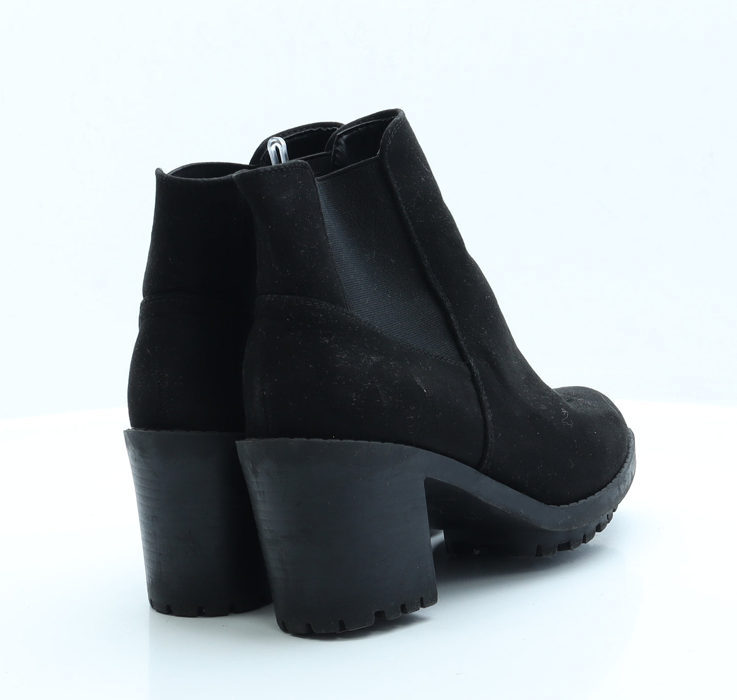 New Look Womens Black  Faux Suede Bootie Boot UK 6 EUR 39