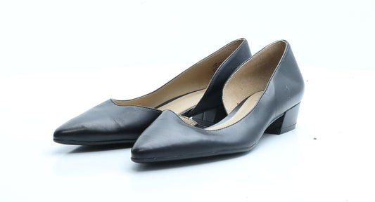 Naturalizer Womens Black  Polyester D'Orsay Heel UK 3.5