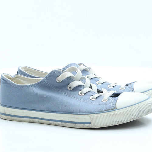 New Look Womens Blue  Fabric Trainer Casual UK 6 39