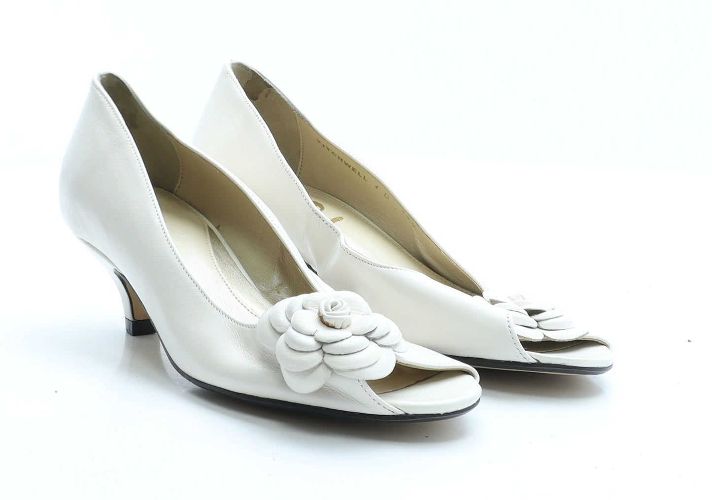 VanDol Womens Ivory  Polyester  Heel UK 4 EUR 37