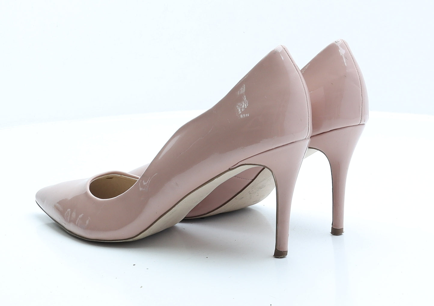 Miss KG Womens Pink Patent Leather Court Heel UK 6 EUR 39