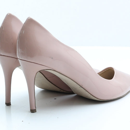 Miss KG Womens Pink Patent Leather Court Heel UK 6 EUR 39