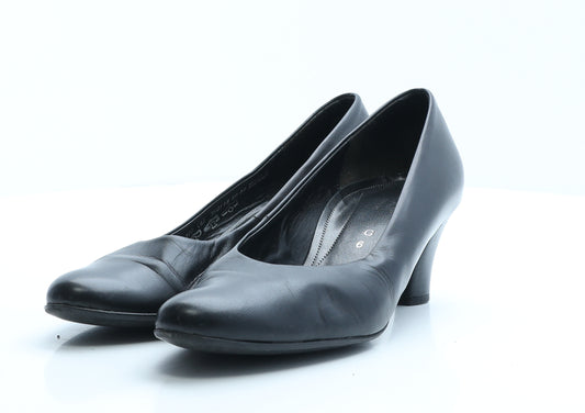 Gabor Womens Black Faux Leather Court Heel UK 6 EUR 39
