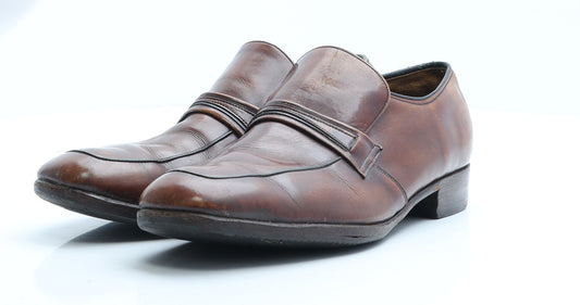 Baker Nova Mens Brown Leather Oxford Dress UK 8 EUR 41