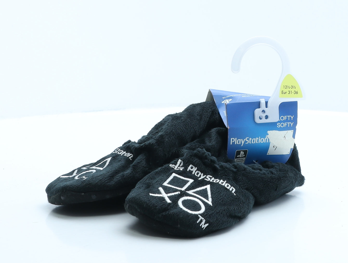 PlayStation Boys Black Geometric Polyester Loafer Slipper UK 12.5 EUR 31