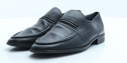 Comfort Essentials Mens Black Leather Loafer Casual UK 7 EUR 40