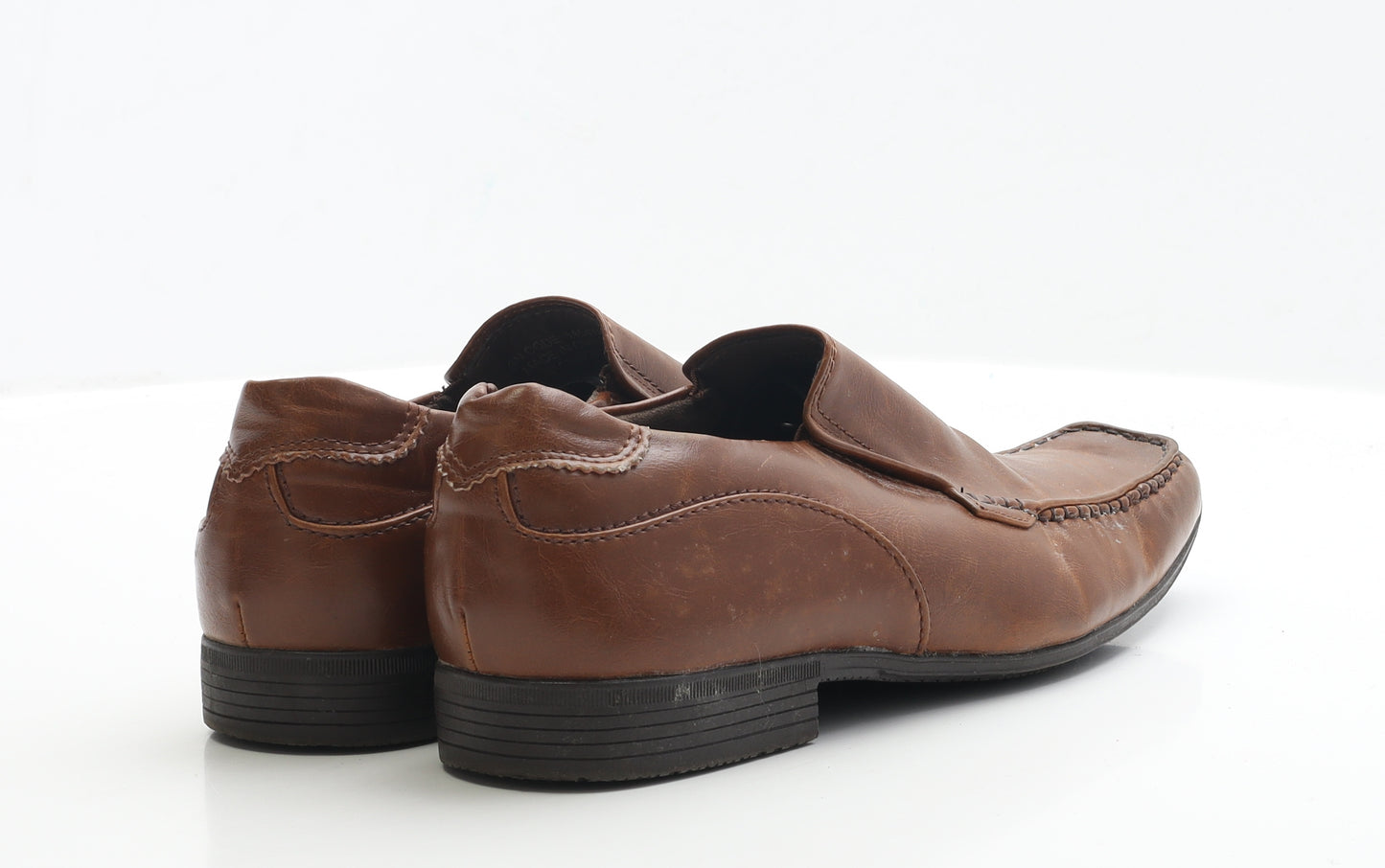 Primark Mens Brown Faux Leather Loafer Casual UK 8 EUR 42