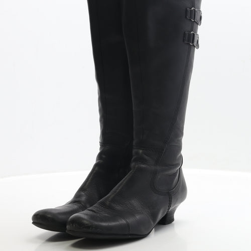 Aldo Womens Black Faux Leather Bootie Boot UK 3 EUR 36