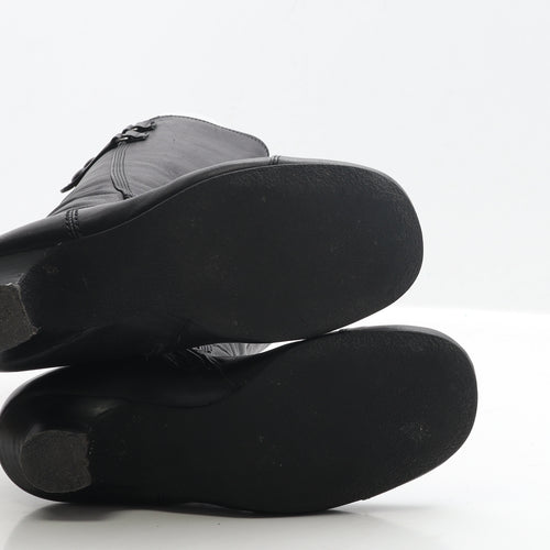 Aldo Womens Black Faux Leather Bootie Boot UK 3 EUR 36