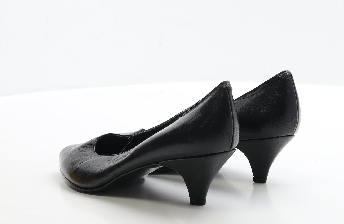Pritzi Womens Black Faux Leather Court Heel UK 7
