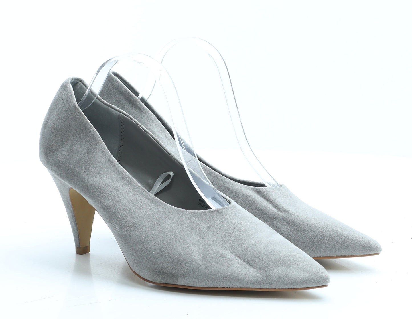 Papaya Womens Grey Polyester Heel UK 7 EUR 41