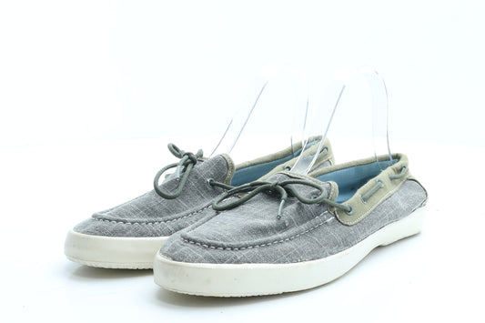 NEXT Mens Grey Polyester Boat Shoe Casual UK 9 EUR 43