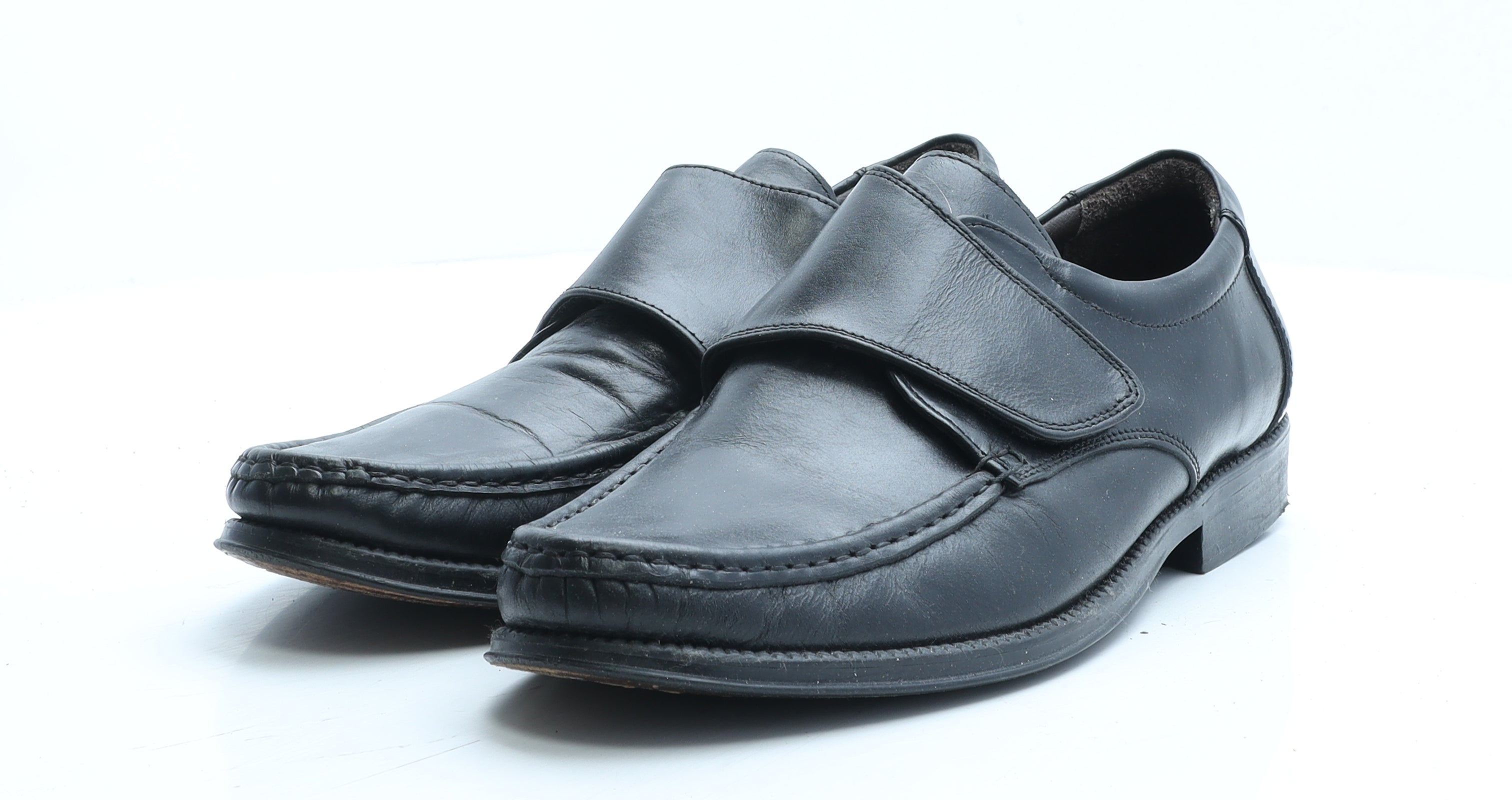 Clifford James Womens Black Leather Loafer Casual UK 9 Preworn Ltd