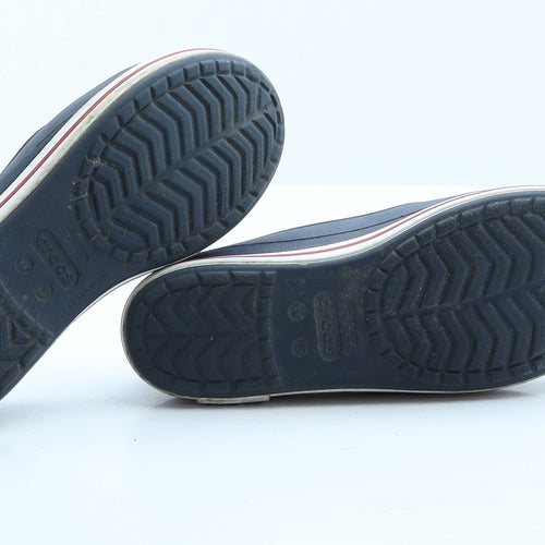 Crocs Womens Blue Rubber Flat UK 3 EUR 36