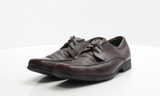 Debenhams Mens Brown Leather Oxford Casual UK 9 EUR 43