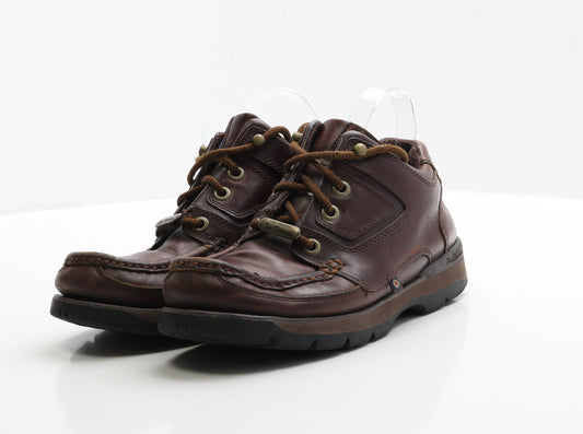 Ben Sherman Mens Brown Faux Leather Bootie Boot UK 6 EUR 40