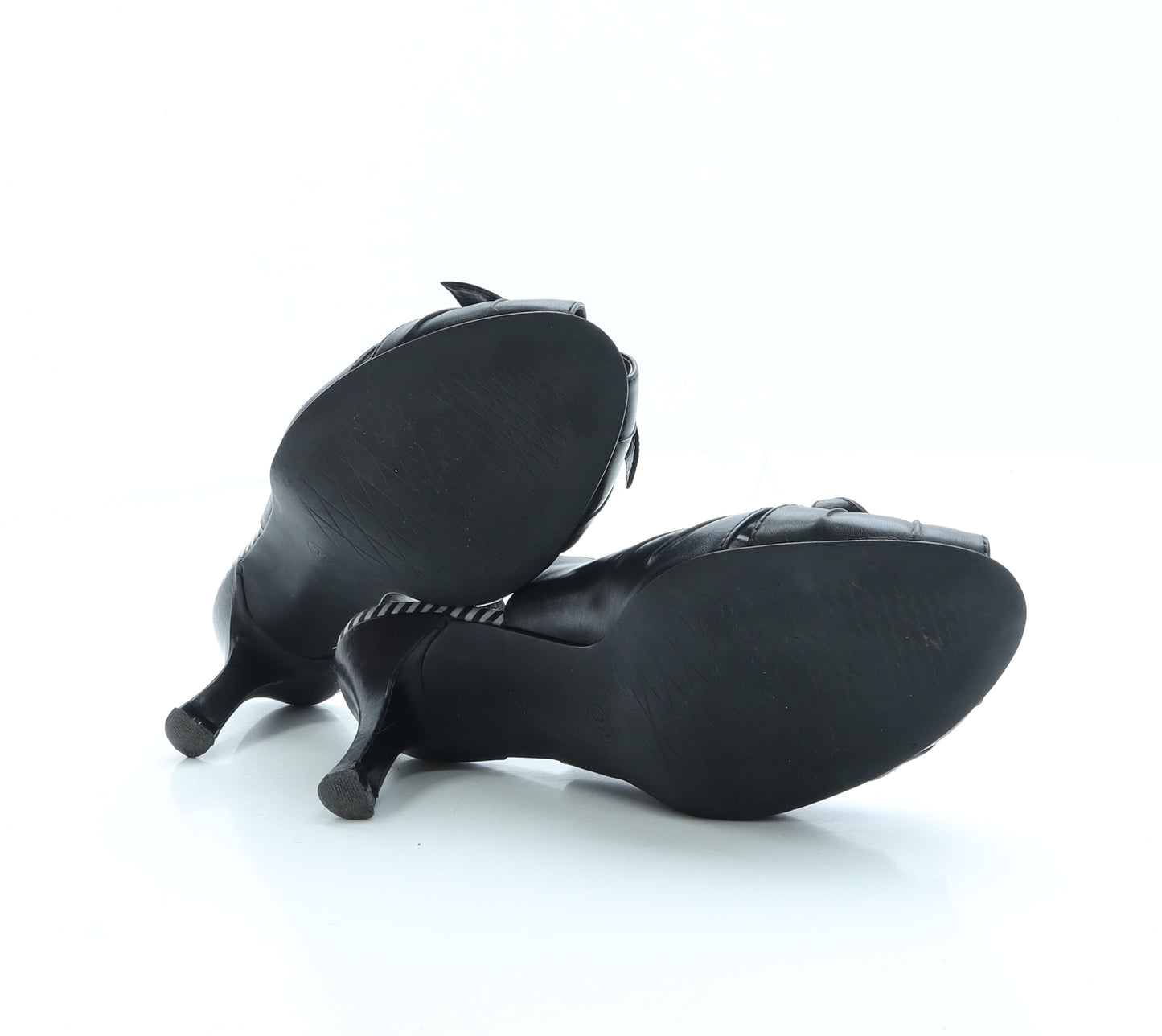 Tamaris Womens Black Faux Leather Slingback Heel UK 5 EUR 38