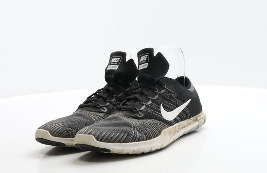 Nike Mens Black Polyester Trainer UK 5.5 39 - Flex Adapt