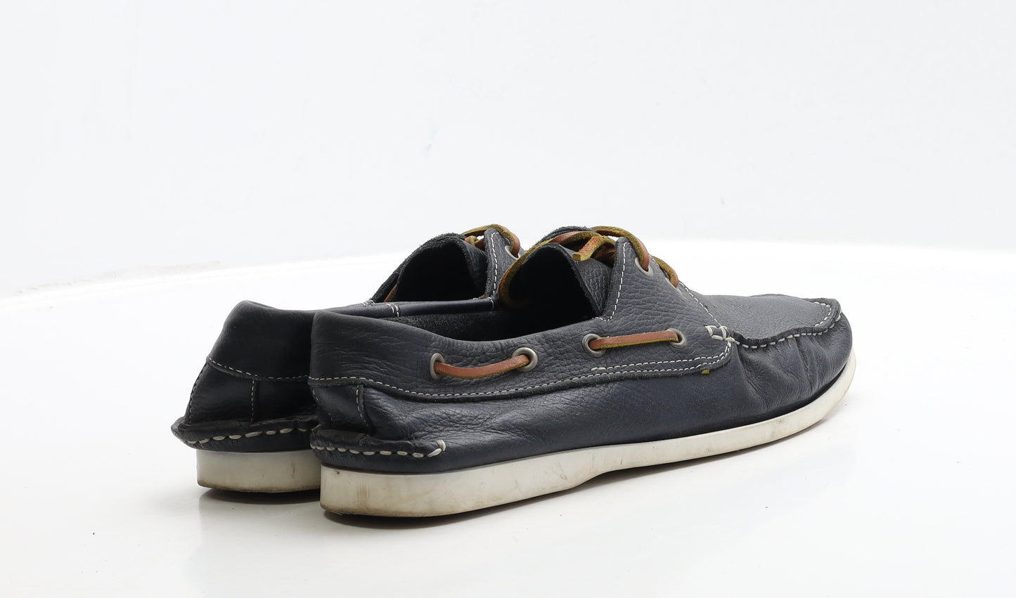 NEXT Mens Blue Leather Boat Shoe Casual UK 8 42